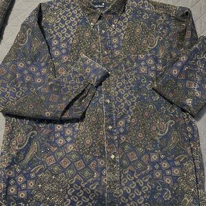 Vintage Men’s Stanley Blacker Button Up LS